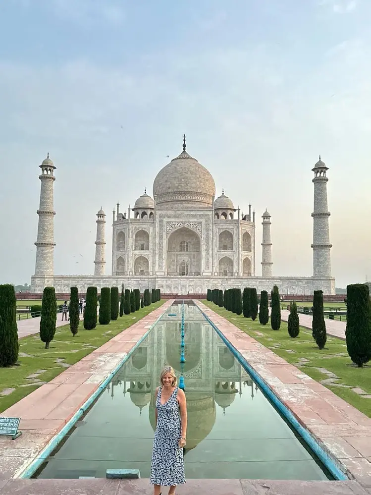 Kerry at the Taj Mahal