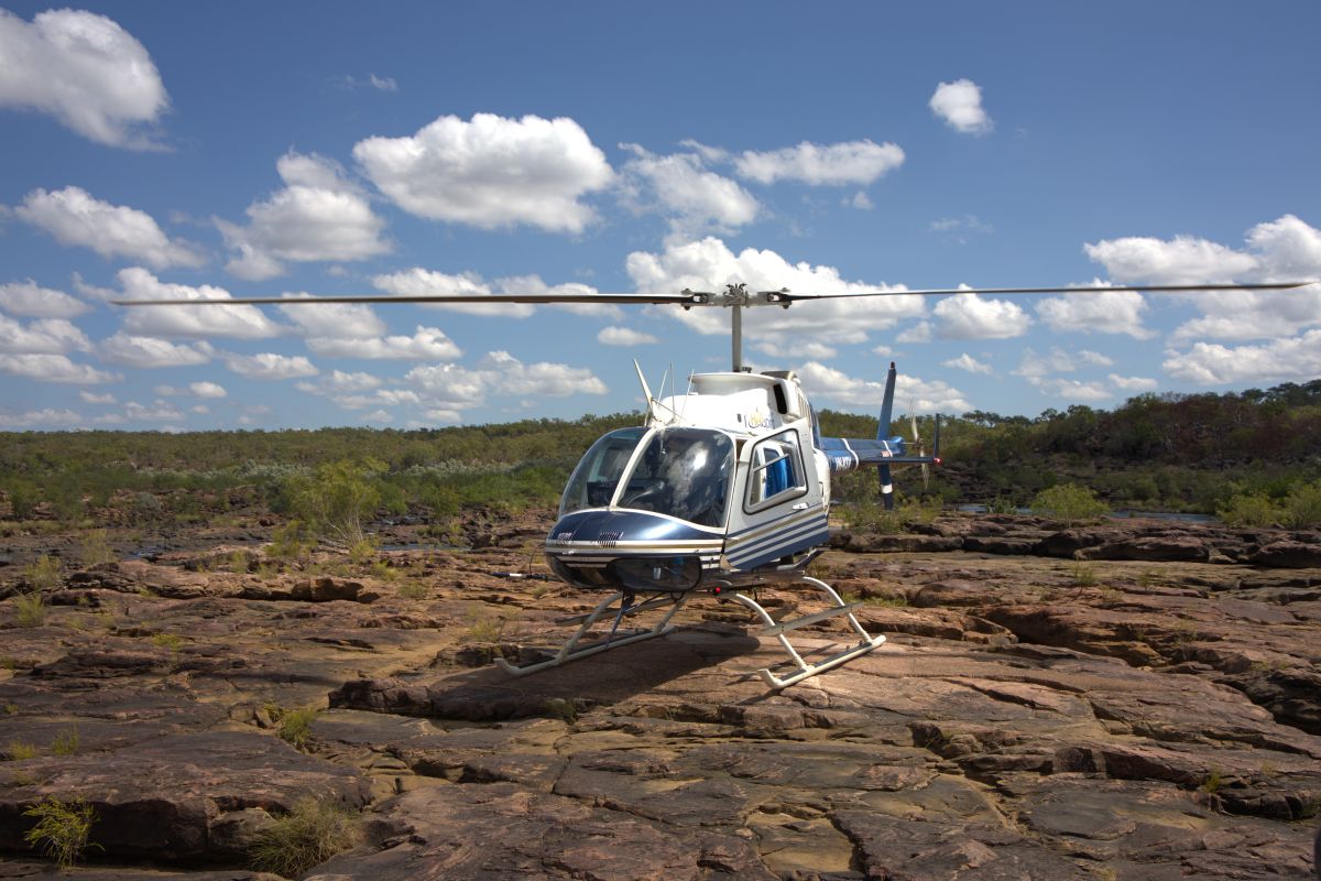 Helicopter in Kimberley
